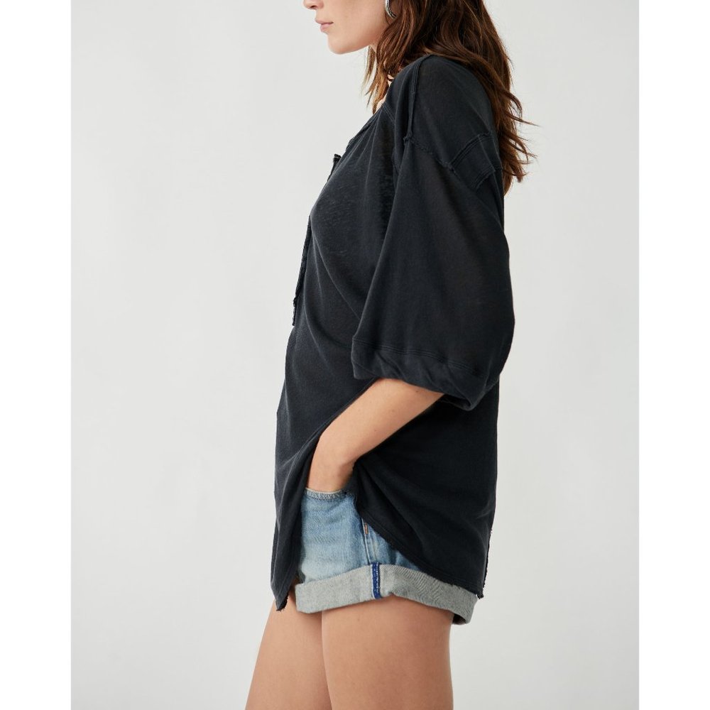 FREE PEOPLE Care FP Maribell Henley / Black - Picture 4 of 6